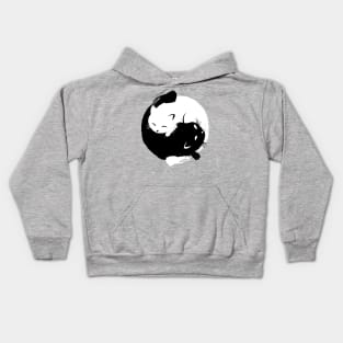 Yin Yang cats Kids Hoodie